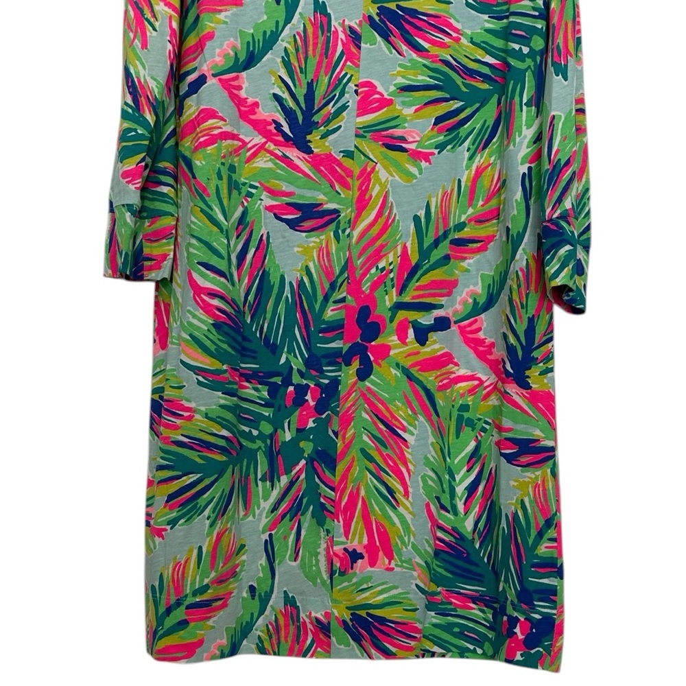 Lilly Pulitzer Marlowe Dress in Island Time Tropical Palm Tree Print Size Large - Picture 4 of 11